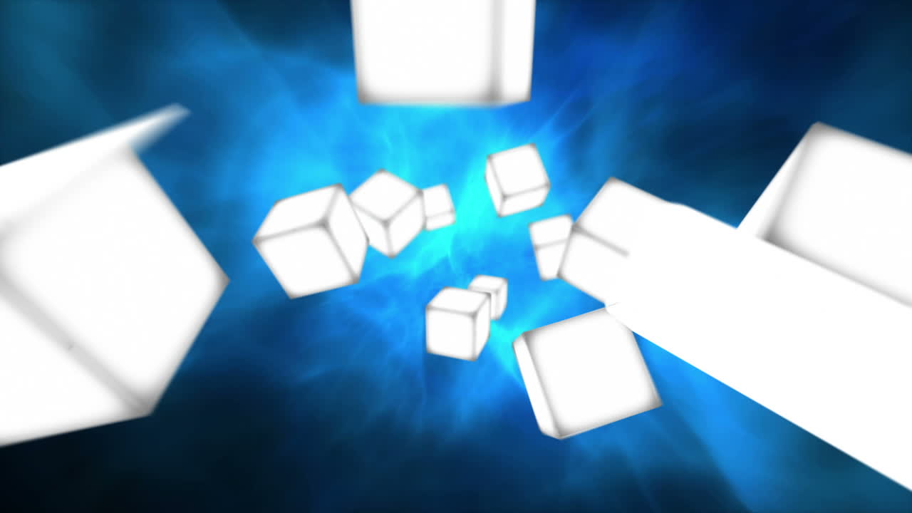 pantallas en blanco contra un fondo azul