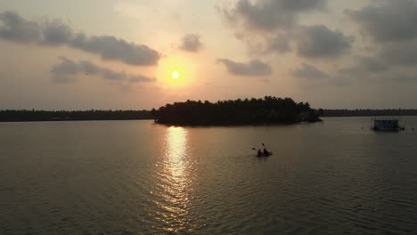 aerial drone shot capturing the scenic beauty of udupi's backwaters and its coastal charm