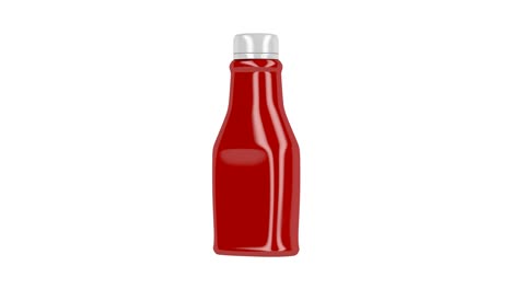 plastic bottle of ketchup