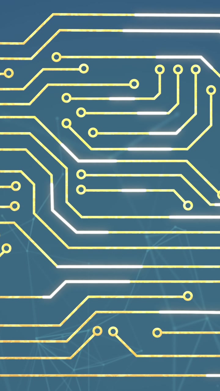Animation af databehandling over printplade