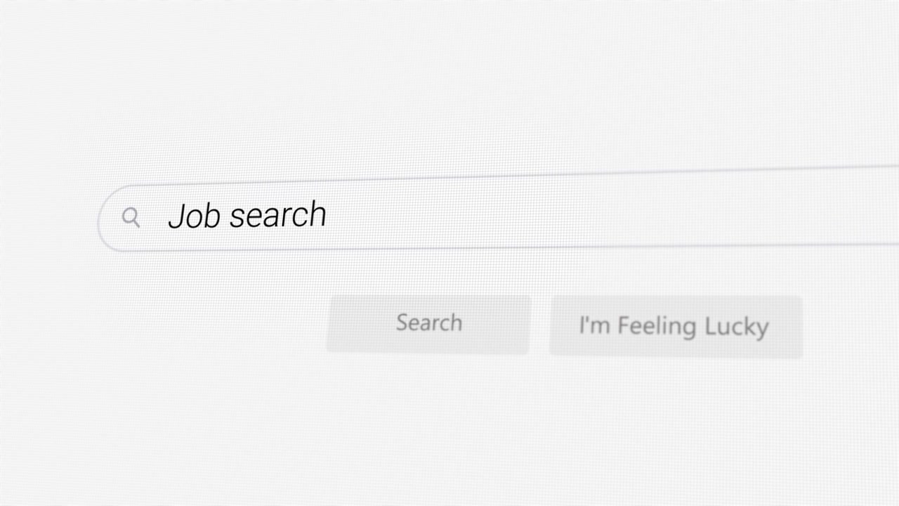 Searching for Job search on Internet browser