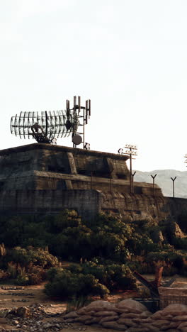 un puesto militar en el desierto