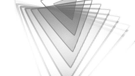 animación de triángulo abstracto.