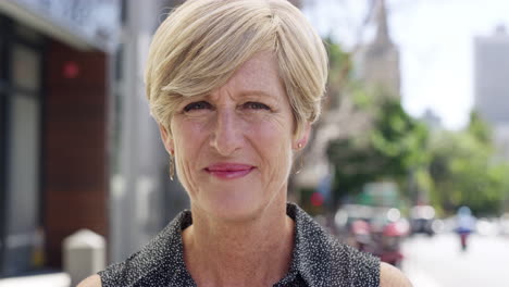 an attractive mature woman being asked if she