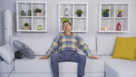 ⁇ 은이는 공기 온도 때문에 팬으로 냉각합니다.