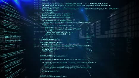 Vídeo-En-Bucle-Digital-único-De-Varios-Guiones-Abstractos-De-Programación-Informática