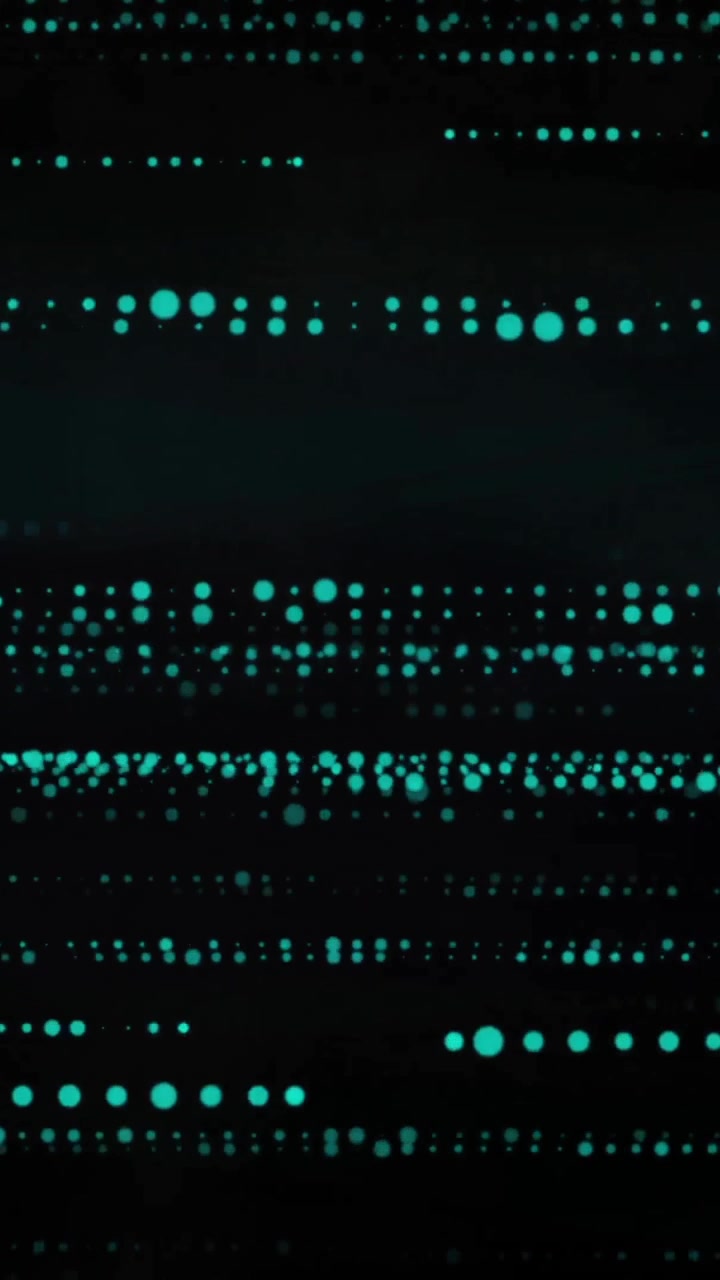 Animation of light and horizontal lines of blue pixels of interference on black background