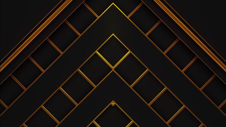 Geometric Abstract Background with Gold Accents