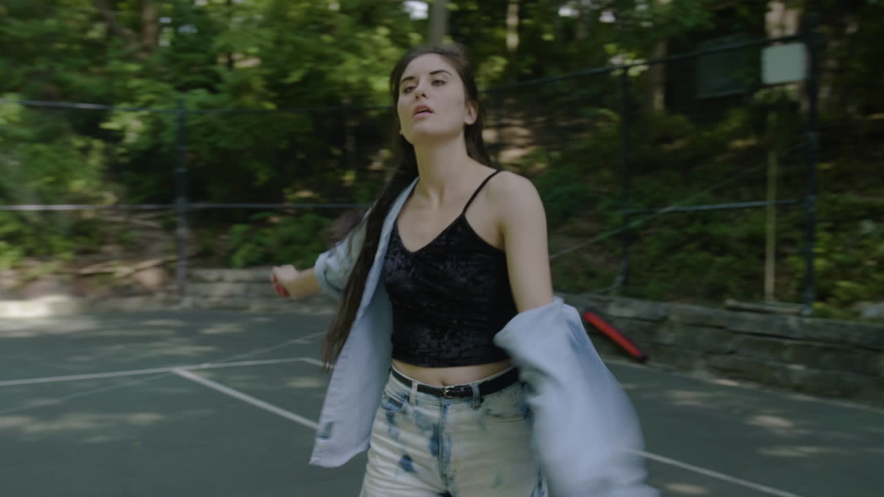 Dancer in tennis court 5