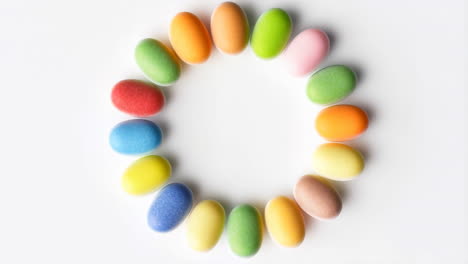 colorful candy circle