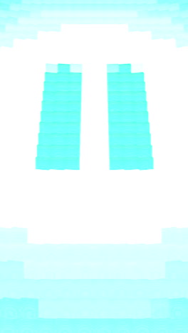 abstract pixelated stairs