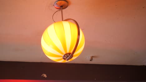 vintage yellow pendant light