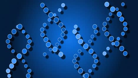 Animation-of-dna-strands-on-blue-background