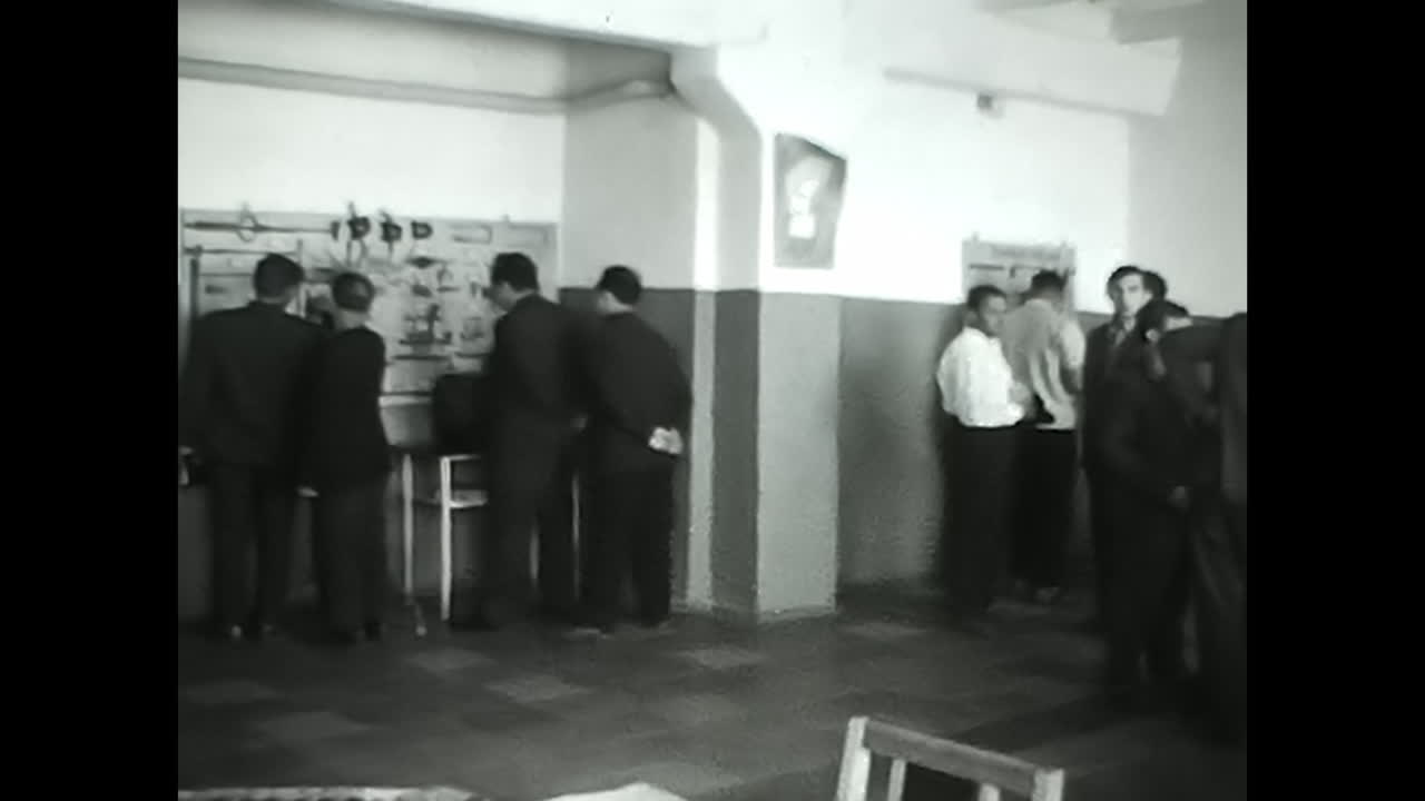 Soviet-era industrial equipment display