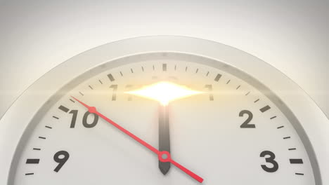 animation of light spots over clock