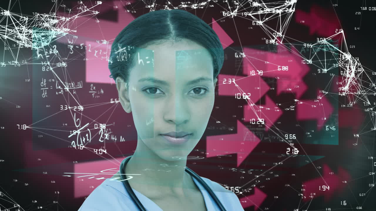 red de conexiones contra la doctora y las flechas rojas