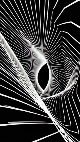 abstract black and white spiral design