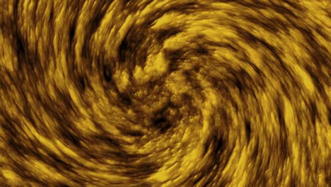 rendering 3d, animación giratoria generada por computadora de densas nubes blancas sobre un fondo negro