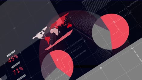 Animation-of-financial-data-processing-over-american-football-ball