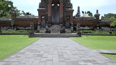 taman ayun temple, taman ayun temple,bali indonesia, the panoramic view in sunny day