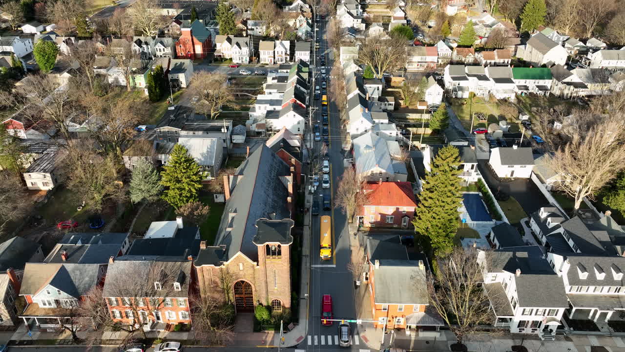 작은 마을 미국의 교통