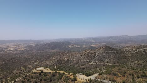 monastery of stavrovouni. view of the mountain where the monastery stands.