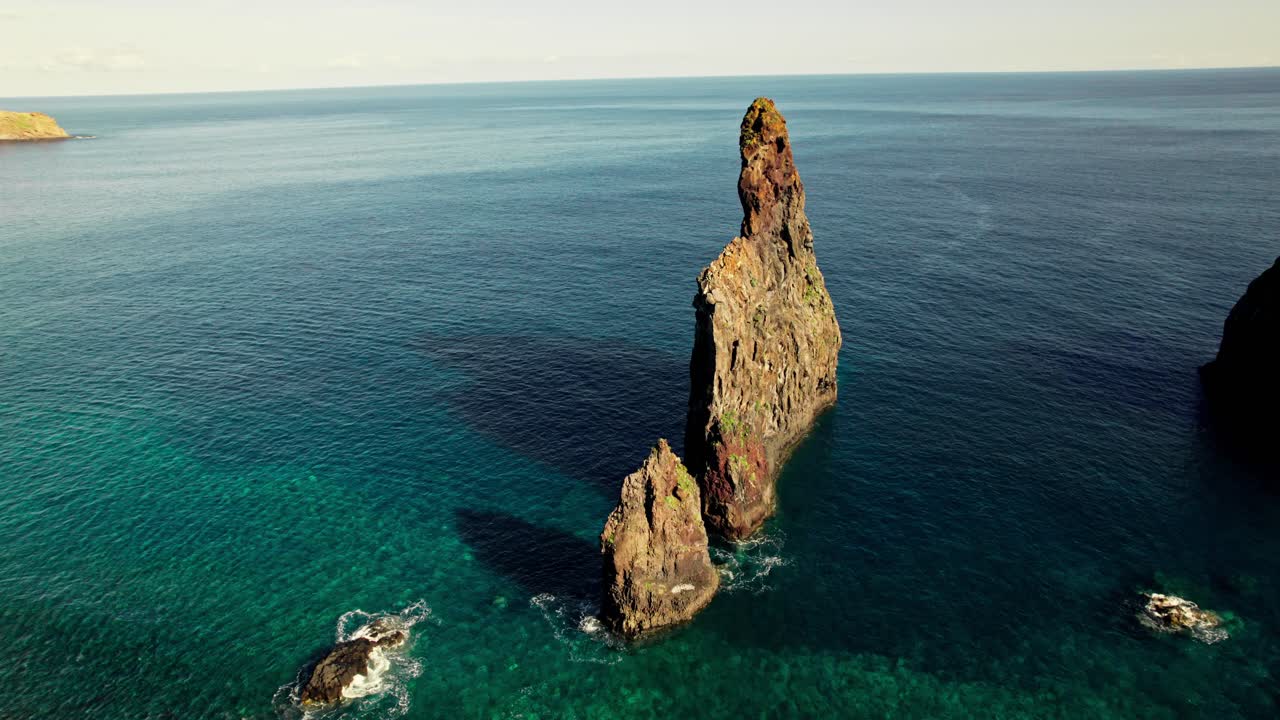 Coastal Rock Formation in the Ocean