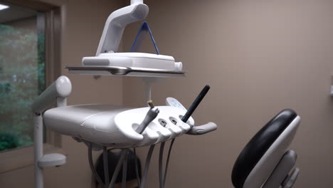 close up of tools in dental operatory room dentist office patients and equipment