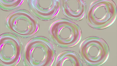 anillos holográficos abstractos