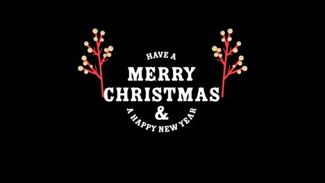 Animation-of-merry-christmas-text-on-black-background