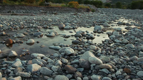 river now flows almost dry with drought that predominates in summer season