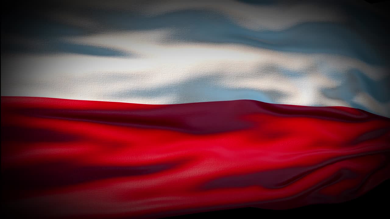 폴란드 발이 바람에 흔들리는 실체적인 4k 클로즈업