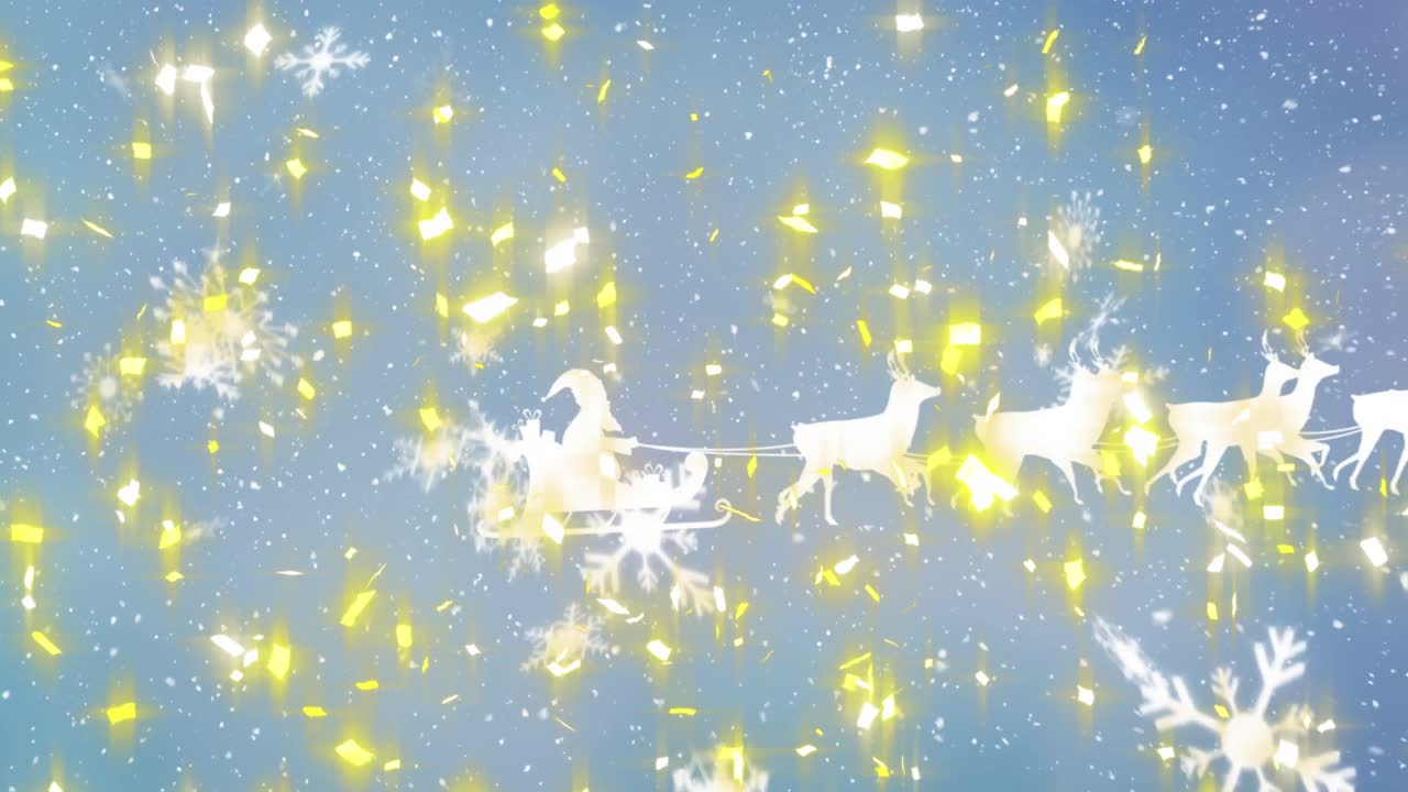 눈꽃 아이콘과 파란색 배경에 눈이 떨어지는 대로 여러 을 넘어 눈이 떨어집니다.