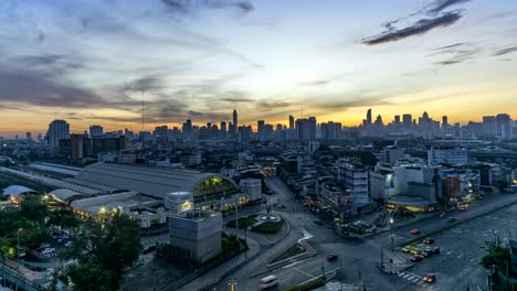 time lapse bangkok in morning