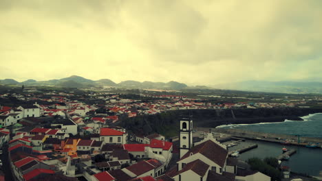 coastal village in azores island