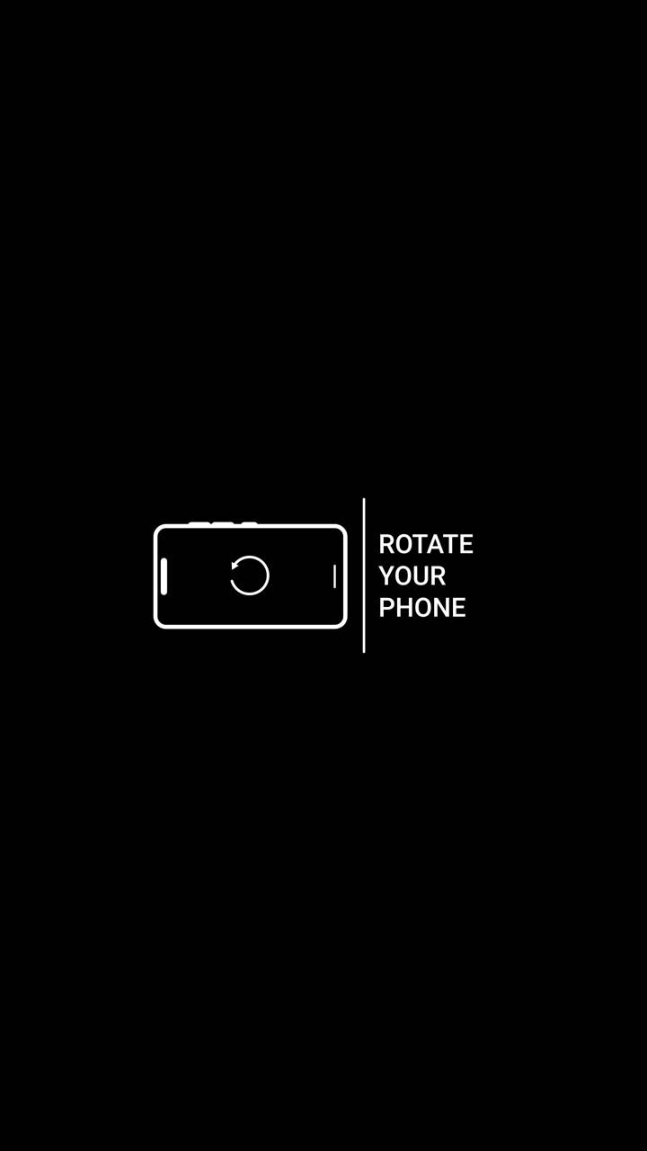 Istruzioni per la rotazione del telefono su sfondo nero