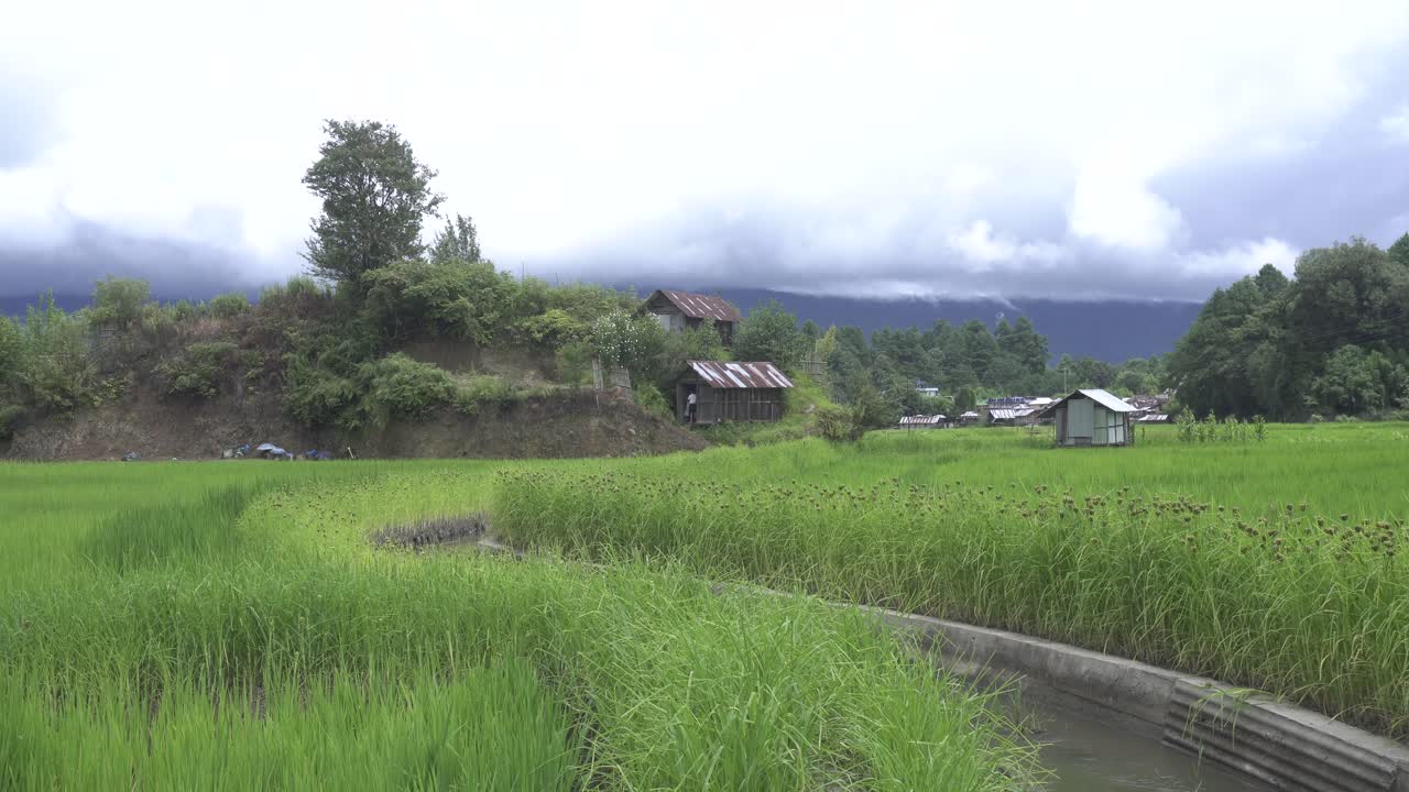 Landscape view of valley in Arunachal Pradesh India