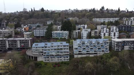 Luftaufnahme-Des-Lake-Union,-Seattle