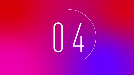 10 sekunden countdown mit schickem hintergrund in gradienten und hellen farben. moderner countdown für die videoproduktion