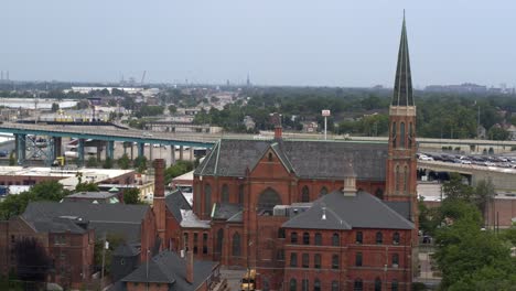 4k-aerial-of-Detroit-Southwest-side