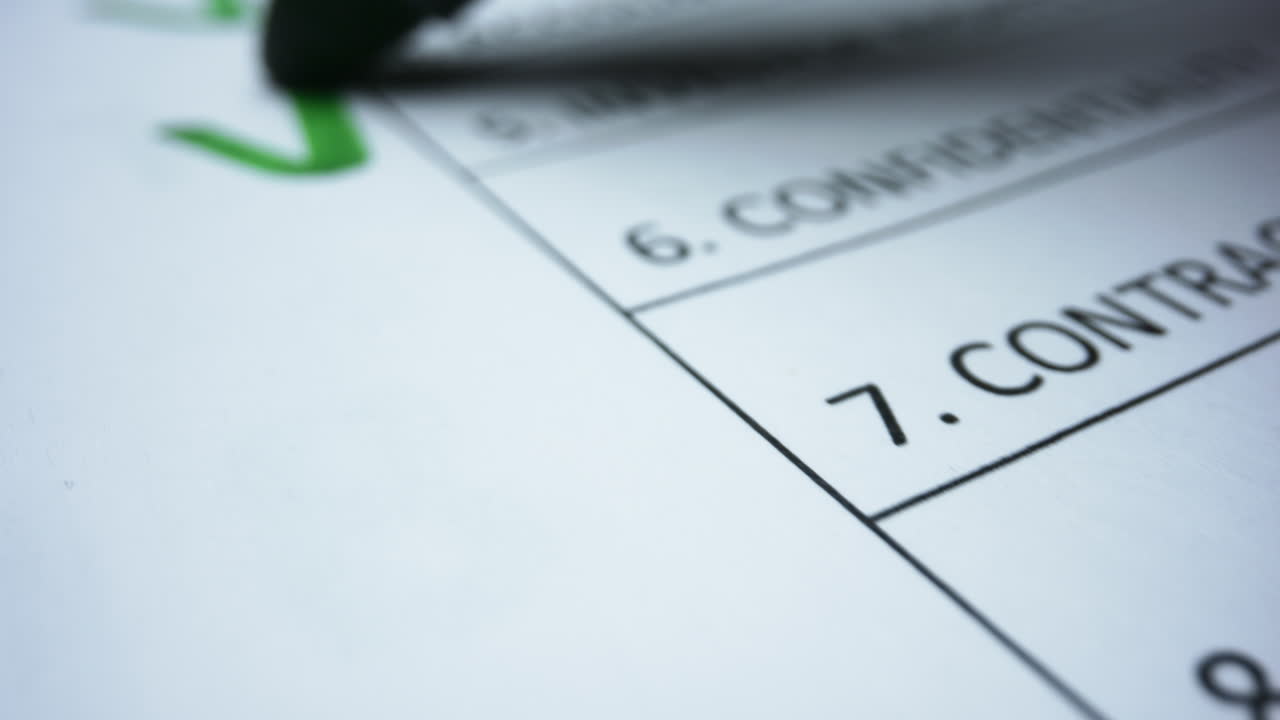 Maker drawing check sign in document. Checklist document of finished work duties