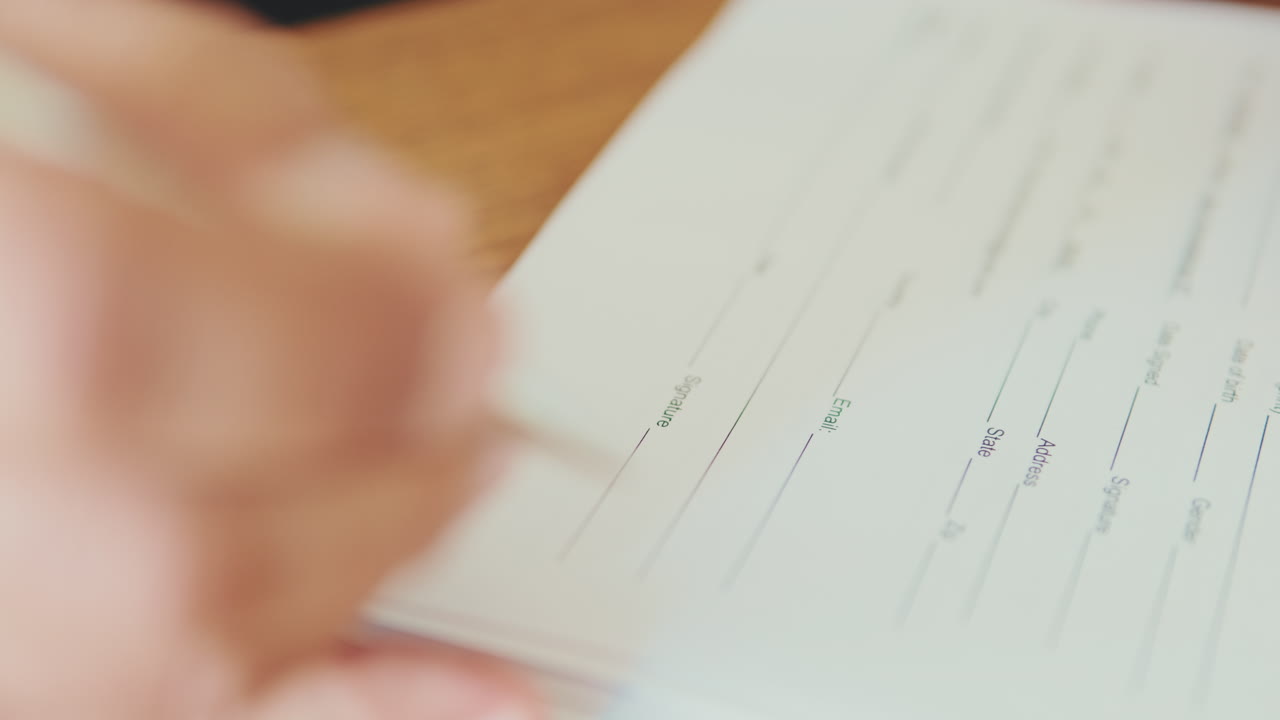 firmar un formulario