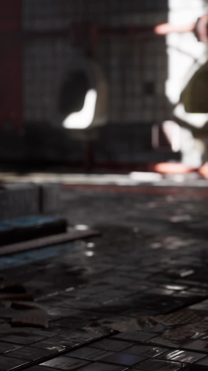 어두운 미래 산업 우주선 내부