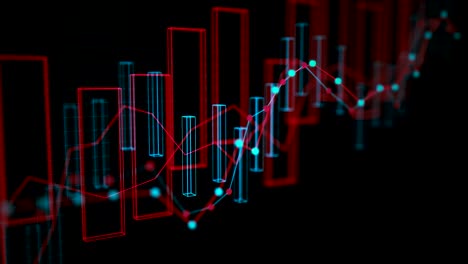 el concepto de datos financieros 4k.