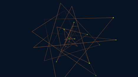 geometric pattern of connected triangles resembling a star or constellation