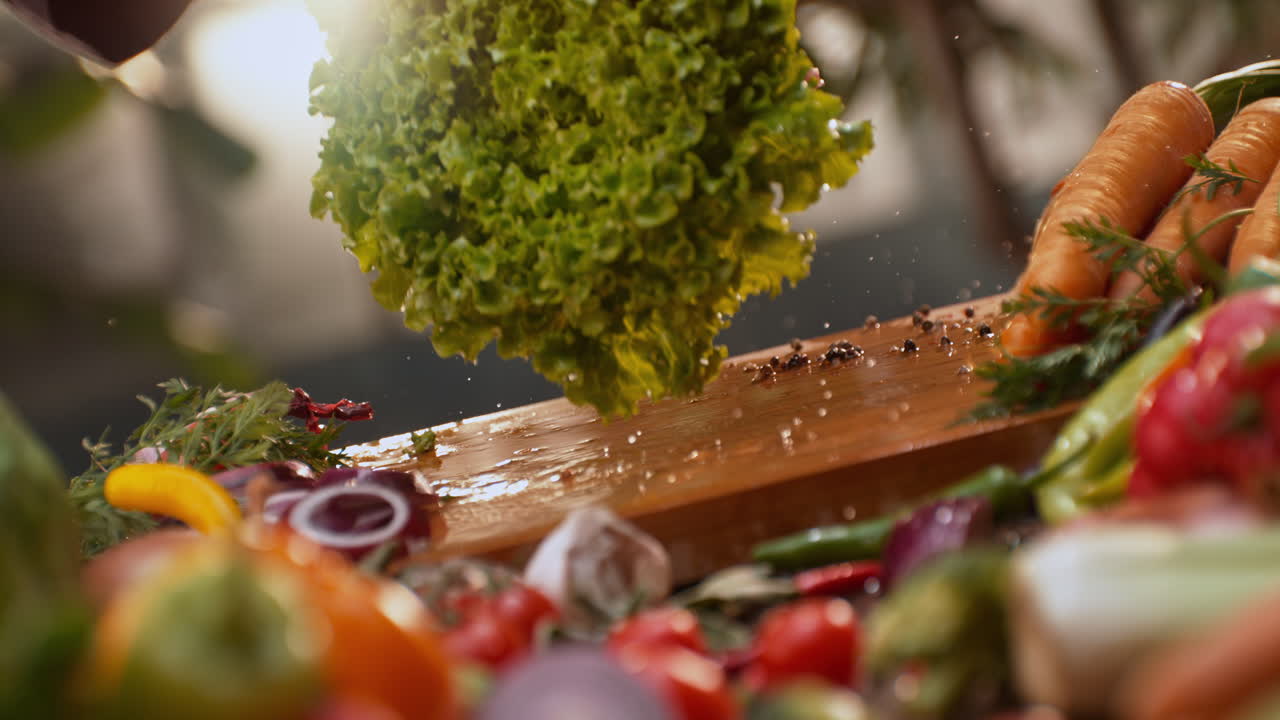 을 고 채소를 준비합니다.