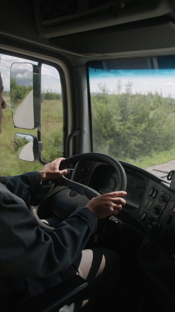 Truck Driver on the Road