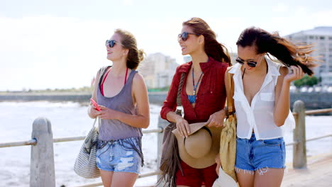 three girls out on the town