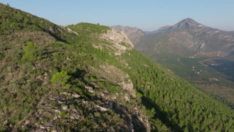 aerial view of mountain landscape