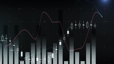 Diferentes-Gráficos-Moviéndose-En-La-Pantalla-4k